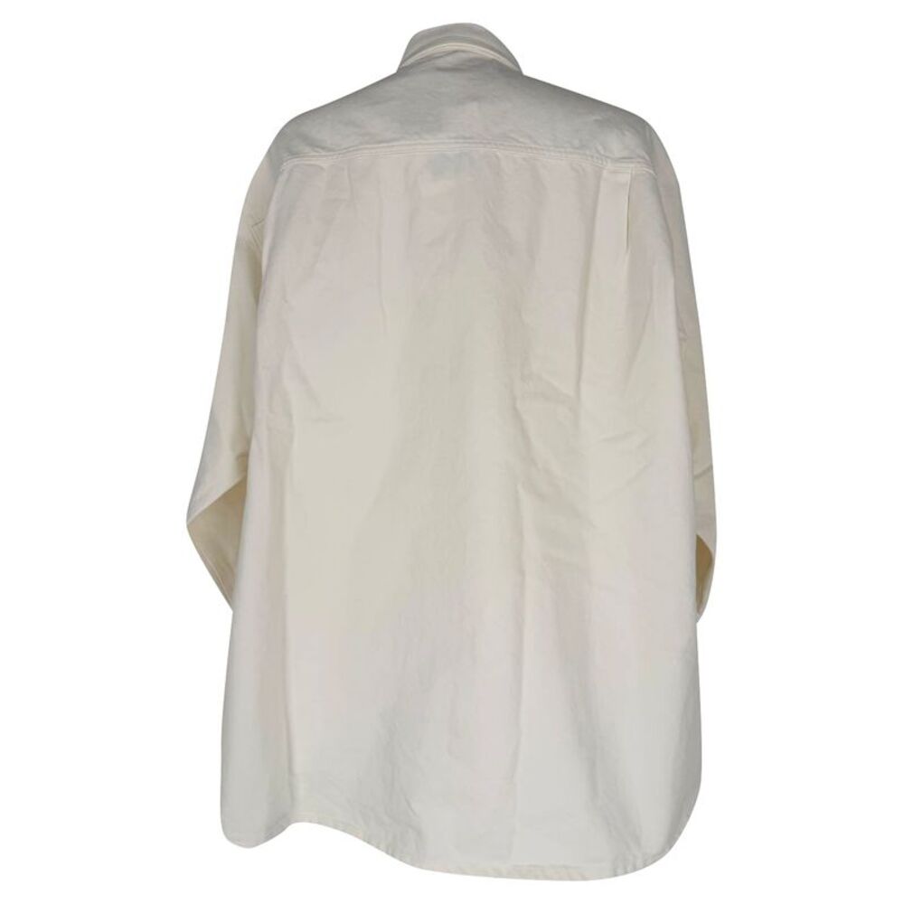 The Row Button-Down Shirt in White Cotton - Picture 3 of 6